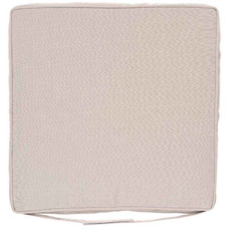Hesperide – Galette de chaise 40x40x4cm en polyester déperlant – Rembourrage mousse pour confort – Fixation scratch pour maintien sécurisé