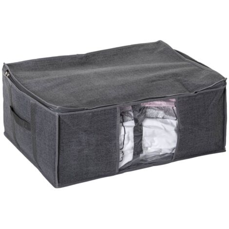 5Five Simply Smart – Housse de rangement sous vide 60x45x25 cm – Carton robuste pour protéger vêtements et textiles – Compatible avec systèmes de compression (1/5)