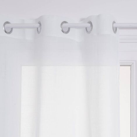 Rideau Ana - blanc - 140x240 cm - Atmosphera Créateur d'Intérieur