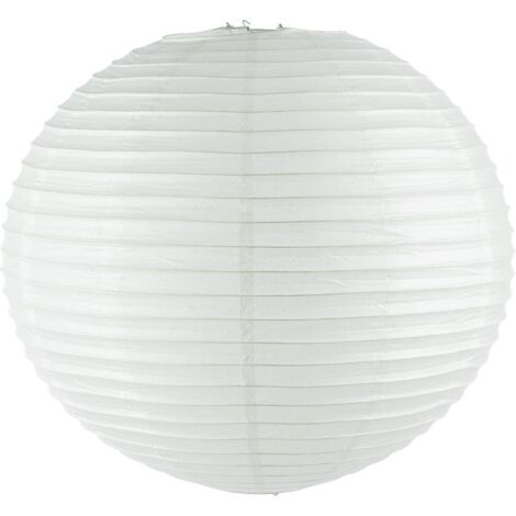 Lanterne en boule en papier et métal blanc - Diamètre 60 cm - Atmosphera Créateur d'Intérieur