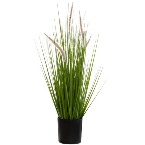 Atmosphera – Plante verte artificielle herbes roseau des étangs en pot H 70 cm – Résistante et durable – Décoration intérieure sans entretien