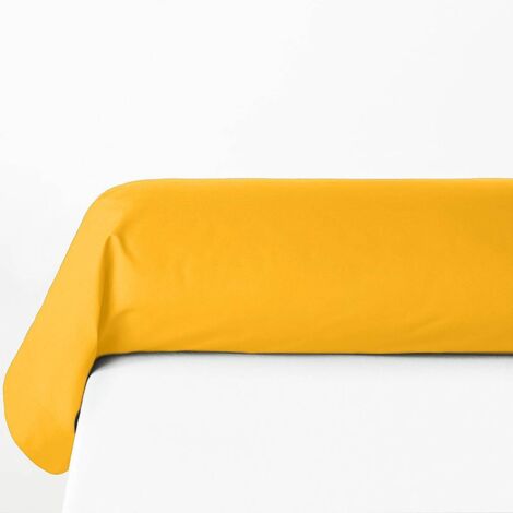 Taie de traversin Carina 85x185cm ocre - Atmosphera créateur d'intérieur (1/3)