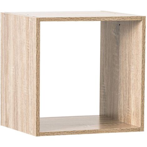Ac-Deco – Étagère modulable 1 compartiment 34,5x32x34,5 cm – Panneaux de particules effet bois naturel – Pour rangement intérieur flexible - 5five