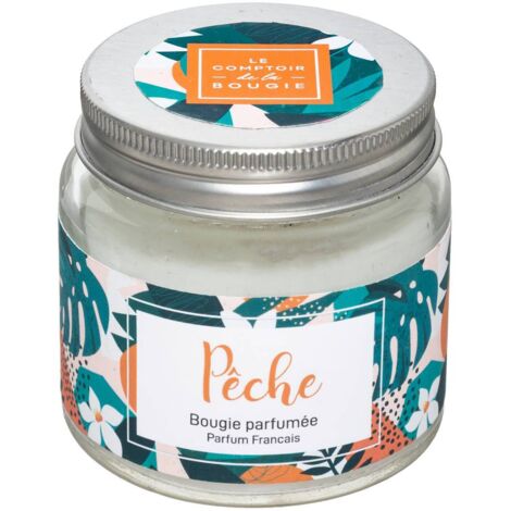 Candela parfumée à la pêche de 65 g – Atmosphera, Créateur d'Intérieur, Ambiance Fraîche et Agréable