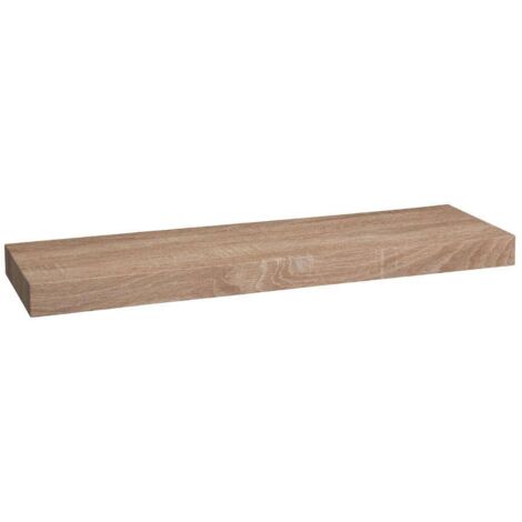 5Five Simply Smart – Étagère murale 60 cm en chêne naturel – Fixation invisible – 23,5 cm de large – 3,8 cm de haut – Pour livres et décorations