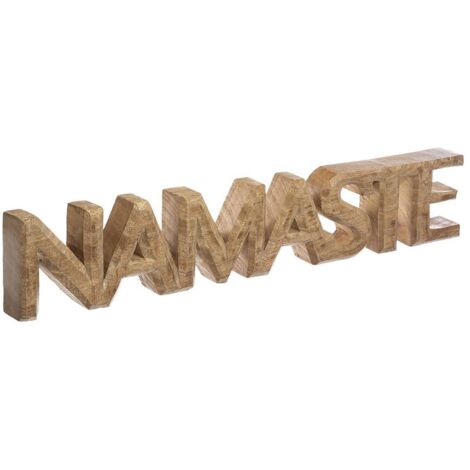 Décoration à poser "NAMASTE" en bois de Manguier L 56 cm - Atmosphera