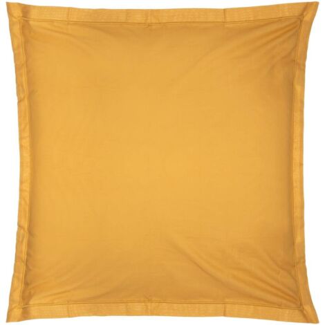 Housse de coussin en coton jaune moutarde 63 x 63 cm – Atmosphera Créateur d'Intérieur