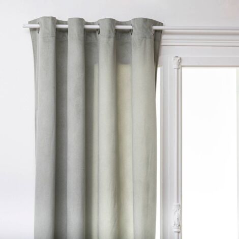 Rideau à œillets 140 x 260 cm Lilou Vert Céladon - Atmosphera