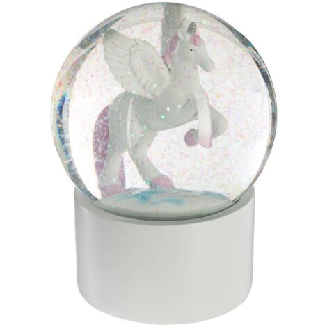 Boule à neige licorne gris D10cm - Atmosphera créateur d'intérieur (1/2)