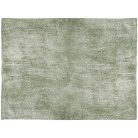 Atmosphera – Tapis shaggy vert kaki 120 x 170 cm – Polyester lavable en machine – Découpe facile pour espaces variés – Ambiance moderne (1/5)