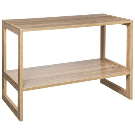 5Five Simply Smart – Etagère de rangement empilable L 69 x H 51 cm – Panneau de particules aggloméré – Système superposable pour personnalisation – Effet bois naturel