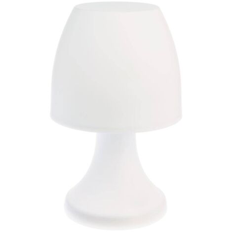 Lustre d'extérieur blanc H19cm – Lampe LED pour ambiance chaleureuse – Polypropylène – Usage intérieur et extérieur – Jardideco