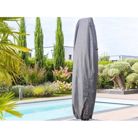 Housse de protection Hambo pour parasol décentré L 257x70x40cm en polyester - Hespéride