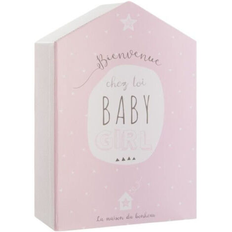 Coffret de naissance avec boîte à souvenirs et cadre photo Rose - Parfait pour fêter l'arrivée de bébé (1/2)