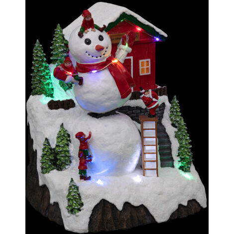 Village de Noël bonhomme de neige lumineux (1/2)