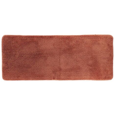 Grand Tapis de salle de bain Double Vasque en microfibre Orange Cuivre 50 x 120 cm - TENDANCE (1/4)