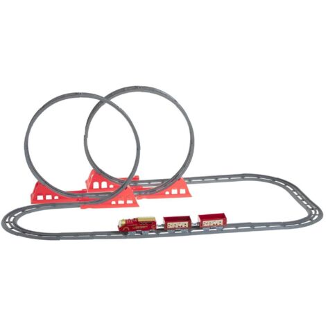 Train à piles musical et animé 2 loopings (1/4)