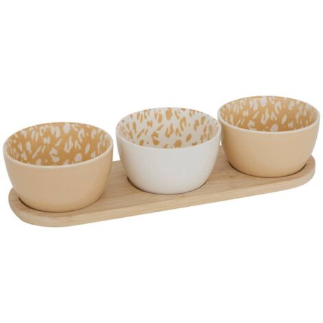 Service apéritif Leopardi 4 pièce(s) L30xp10xH6cm - Atmosphera créateur d'intérieur (1/5)