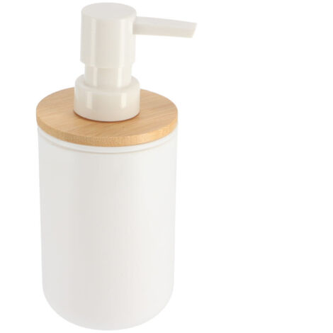 Distributeur à Savon ou lotion Blanc et Bambou 300 ml - TENDANCE (1/3)