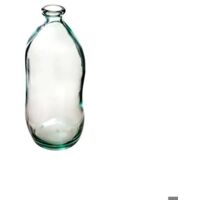 Atmosphera – Vase décoratif Dame Jeanne en verre recyclé – Hauteur 35 cm – Design artisanal unique pour fleurs longues – Fabriqué en Espagne