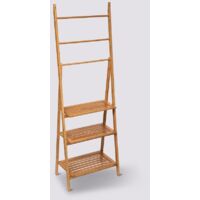 5Five Simply Smart – Étagère porte-serviettes en bambou 3 niveaux – Dimensions L. 53,2 x P. 32,4 x H. 152 cm – Pour salle de bain et cuisine