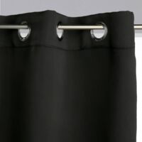 Rideau occultant noir 140x260cm - Atmosphera créateur d'intérieur