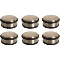 WEB2O - Lot de 6 stop-portes - Solide & Pratique - Métal - Petit Modèle