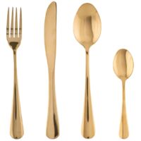 Ménagère 16 pièces Couverts en Inox doré - Secret de Gourmet