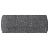 Tapis memoire de forme microfibre galet 45x120 cm - gris fonce - Tendance