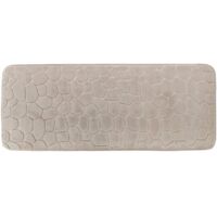 Tapis memoire de forme microfibre galet 45x120 cm - taupe - Tendance