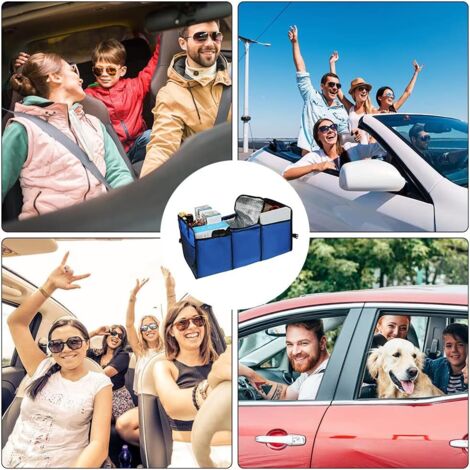 Organizer Per Bagagliaio Auto - Pieghevole, Tessuto Resistente, Nero, Per SUV E Viaggi - Foto 7