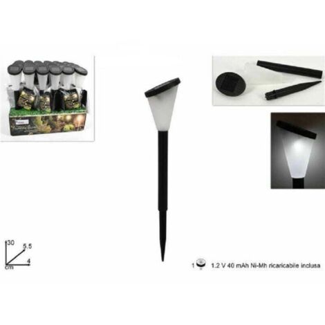 Faro Rotante A LED Alimentato Ad Energia Solare, Impermeabile Per Esterni - Foto 8