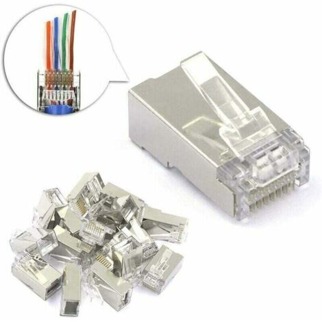 Connettore Modulare RJ45 CAT6 Per Cavo Solido, Confezione - Foto 12