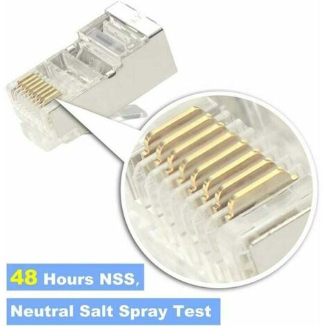10 pezzi SMT RJ45 8P8C connettore jack montaggio su PCB presa di rete Internet modulare  13