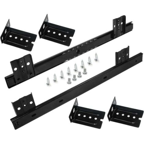 Rieles Deslizantes Para Cajones Con Rodamientos De Bolas - 246 Mm, Ranura De 17 Mm, Parcialmente Extraíbles, Acero Galvanizado, Máximo 10 Kg