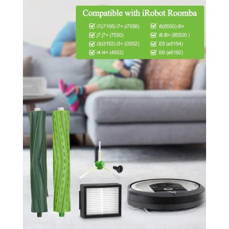 Lot De 3 Brosses Latérales Pour IRobot Roomba I7 Plus, I7, I7+, E6, E5, E7 - Compatibles