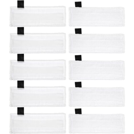 KZQ Mikrofasertücher, 10er-Pack: 10 Bodentücher, Ersatzteile für Kärcher Dampfreiniger, kompatibel mit EasyFix, SC2, SC3, SC4 und SC5, optimal auf die Originalausrüstung abgestimmt. (1/4)
