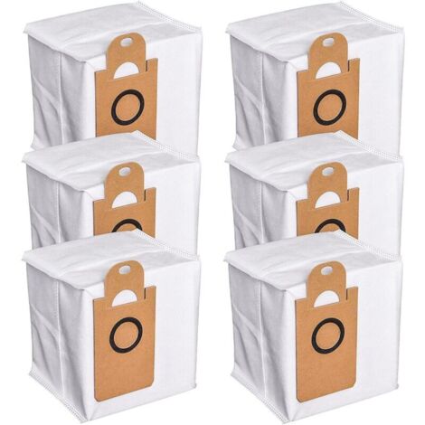 KZQ 6er-Pack wasserdichte Staubbeutel mit hohem Fassungsvermögen, kompatibel mit Proscenic M7 Pro, M7 Max, M8 PRO und Neabot NoMo N1+, N1 Plus, N2 (1/4)