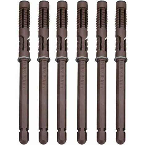 Versteckte Wandregalhalterung, Ø10 x 100 mm – Robuste, unsichtbare Halterung, verdeckte Regalträger für DIY-Wandregale, schwebende Paneele [6er-Pack], Fonta (1/4)