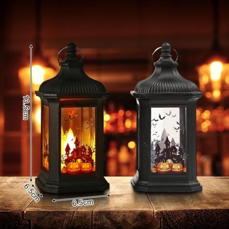 LED Laterne Groß Flach "Weihnachtsmotiv
