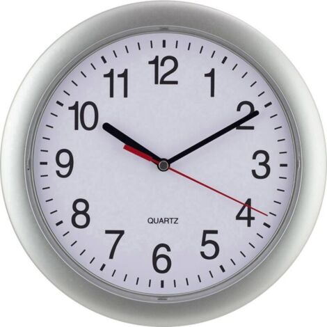 22222 Quarz-Wanduhr 25 cm Silber (1/4)