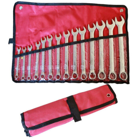 Vtizikl Set Chiavi Combinate 14 Pz. 8-24 Mm Fissa E Stella Acciaio Cr-v Con Astuccio - (1/3)