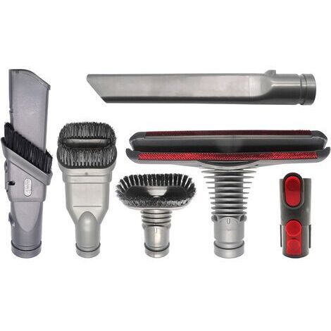 Lot de 6 Aspirateur Embout avec Adaptateur Brosse Kit Accessoires pour V6 V7 V8 V10 DC19 DC33 DC35 DC37 DC39 DC45 DC47 DC49 DC52 DC56 DC58 DC59 DC62 DC63 (1/4)