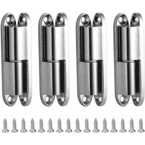 Vtizikl Charniere Porte Placard, 4pcs Charnières de Portes avec Vis 231-1 Charnière Porte Inoxydable Démontable, Paumelles de Porte pour La Maison Meubles Matériel Armoire Garde Porte Tiroir (1/4)