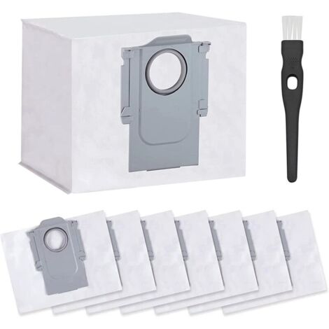 Vtizikl Lot de 8 Sacs d'aspirateur pour Calcul S7 MaxV Ultra / S7 Pro Ultra / Q7+ / Q7 Max+ / Q5+ Robot aspirateur, 3 l Grande capacité Sacs de Rechange jetables (1/4)