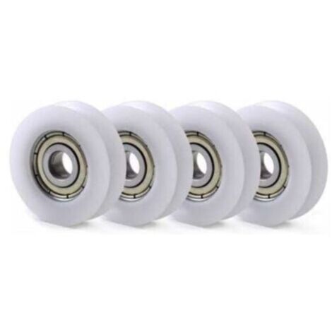 Vtizikl 10 PCS U Nylon en Plastique intgr 608 roulements Billes de Gorge 6X30X10mm Poulie de Guidage (1/4)