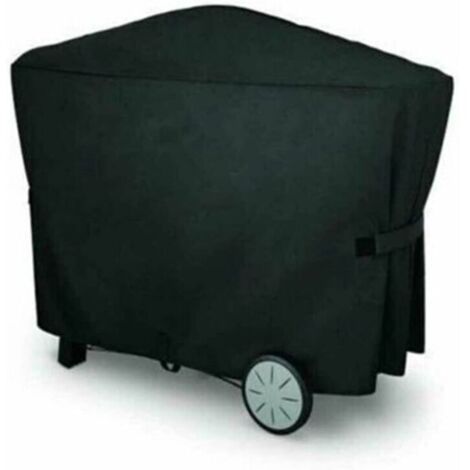 Vtizikl Housse Barbecue Gaz, Bâche Barbecue 112.4X64.1X95.6Cm, Housse Protection Barbecue Exterieur, Tissu Étanche Protection Solaire, BBQ Couverture pour Weber, Noir (1/4)