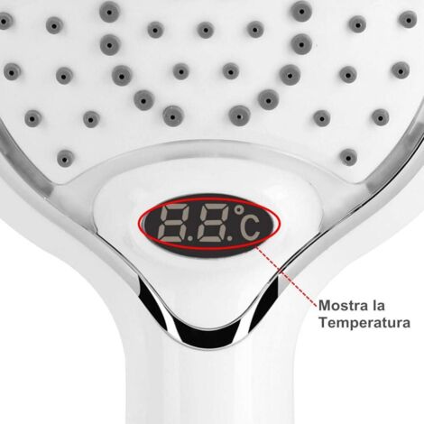 Pommeau De Douche à économie D'eau Pour Douchette à Main à LED Pommeau De Douche à 3 Couleurs Changeantes Avec Fliter Grand 90049096