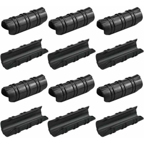 Vtizikl 100 Pcs Serre Clips 25mm Clips Serre de Jardin Résistance aux Températures Elevées Fixation Bache Serre Durable Facile a Utiliser pour Fixation Serre Bannière Tuyau Jardin Films - Noir (1/5)