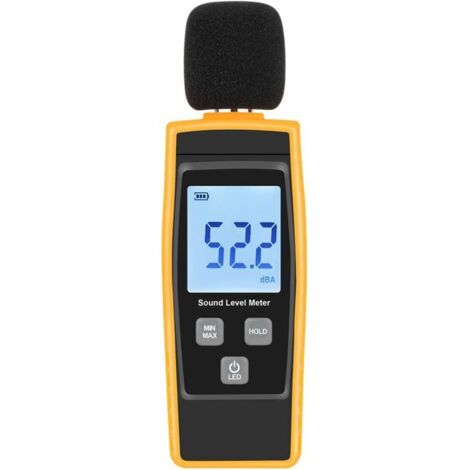Vtizikl V RESOURCING Sonomètre portable 30-130 dB décibels avec écran LCD numérique rétroéclairé pour une utilisation intérieure/extérieure [Fonctions Max/Min/Manuelle] (1/4)